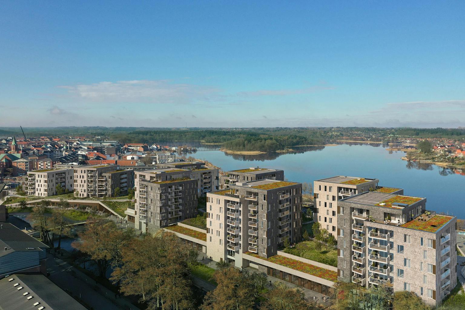 fremgang i svanemærkede byggerier i Jylland - søtorvet i silkeborg