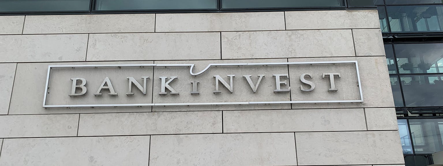 Bankinvest facadeskilt